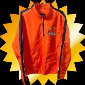 Denver Broncos - NFL Team Apparel - Windbreaker - Size Large - Orange/Blue